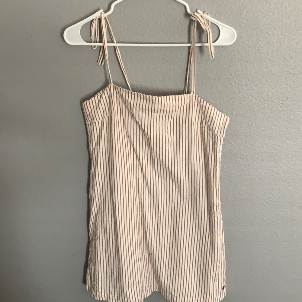 Rip curl striped linen dress